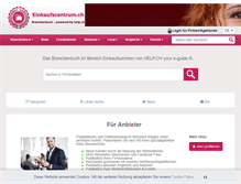 Tablet Screenshot of einkaufscentrum.ch